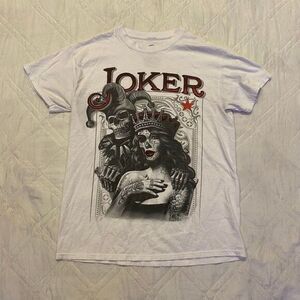 Joker Card Skull Tattoo Queen ODM T shirt medium‎